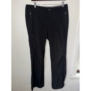 REI Hiking Pants Womens Sz 12 Black Excellent Cargo Pockets Gorpcore Flare